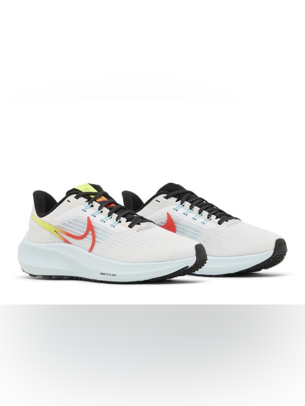 Nike Women's Athletic Running Shoes - White with Red Swoosh